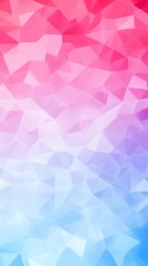 Obraz premium Gradient polygonal background from soft pink to light cyan colour tones