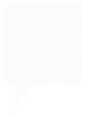 white speech bubble