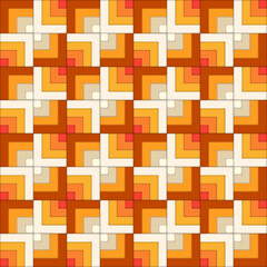 Geometric Retro Vibe Seamless Pattern Digital Paper – Colorful Abstract Vintage-Inspired Background, Mid-Century Modern Design, 70s Aesthetic, Funky and Groovy Repeating Pattern for Scrapbooking, Text