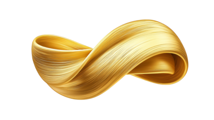 Golden blonde hair clipart, a versatile graphic for design projects and visual enhancements