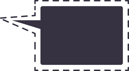 burbuja de diálogo punteada