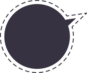 burbuja de diálogo punteada