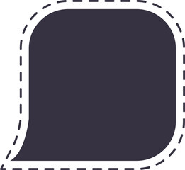 burbuja de diálogo punteada