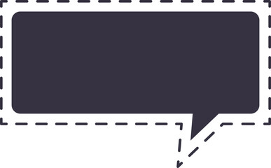 burbuja de diálogo punteada