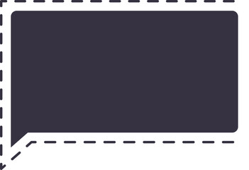 burbuja de diálogo punteada