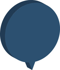 navy speech bubble