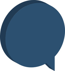 navy speech bubble