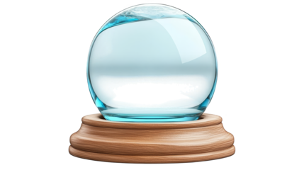 Captivating rainbow snow globe, a colorful winter wonderland in glass