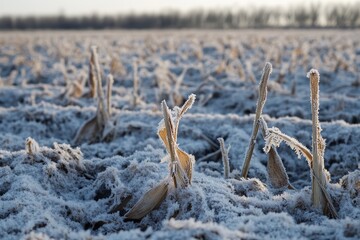 Severe frost damage to spring crops in winter wheat fields  impact on agriculture and yield