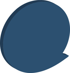 navy speech bubble