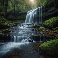 Fototapeta premium waterfall in the forest