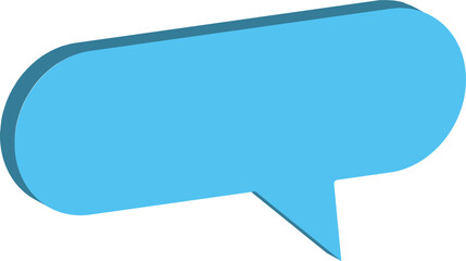 sky blue speech bubble