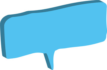 sky blue speech bubble