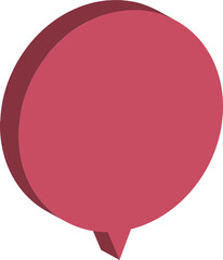 pink speech bubble