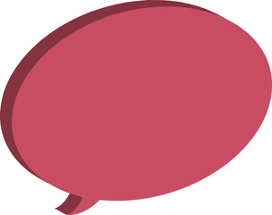 pink speech bubble