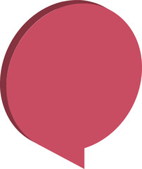 pink speech bubble