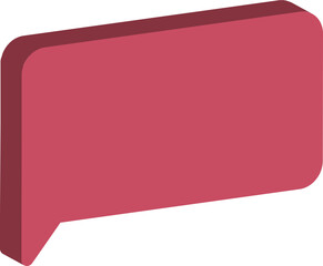 pink speech bubble