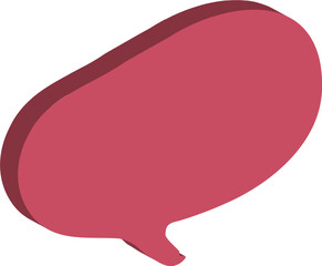 pink speech bubble