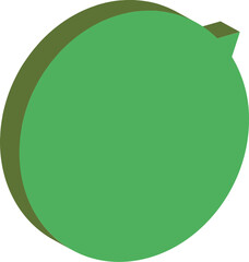 Sprechblase dreidimensional gr&uuml;n