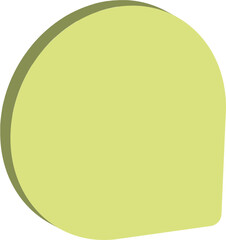 Sprechblase dreidimensional grün