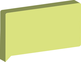 Sprechblase dreidimensional grün