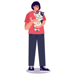 Character of People Enjoying Hobbies. Vector Cartoon Illustration.