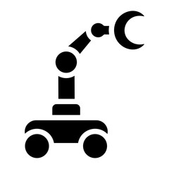 Robotic arm Solid Icon
