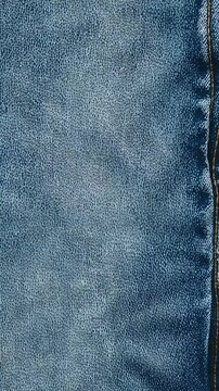 Blue jeans levis stop motion animation, textured material vertical background. Pad sketch concept, design, retro style, wrinkled, frayed, empty