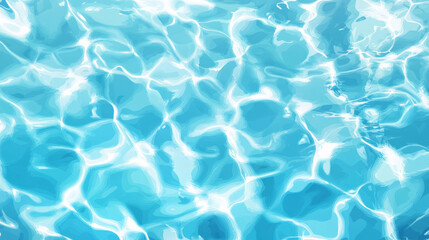 Crystal clear water surface with shimmering reflections