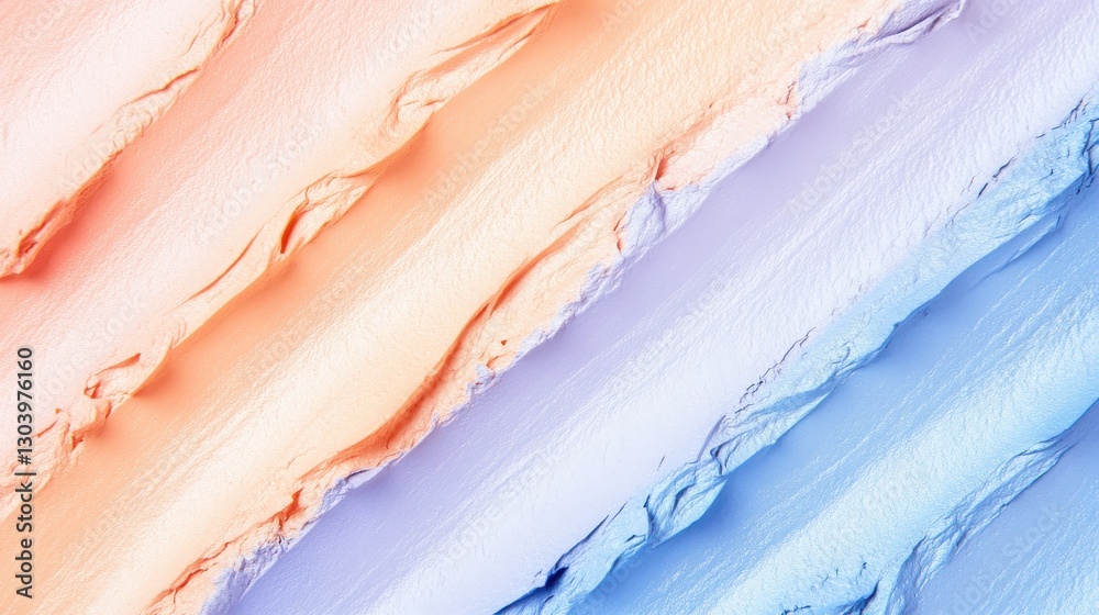 Poster soft pencil strokes creating a gradient from warm tones to cool hues in an artistic representation o