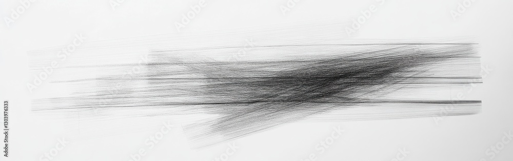 Aufkleber Soft muted gray pencil strokes create a smooth gradient on a blank canvas showcasing subtle artistic expression