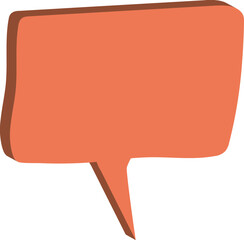 vector illustration of a speech bubble