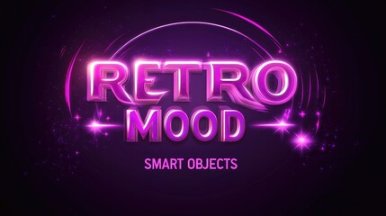 Retro Y2K Chrome Effect Mockup