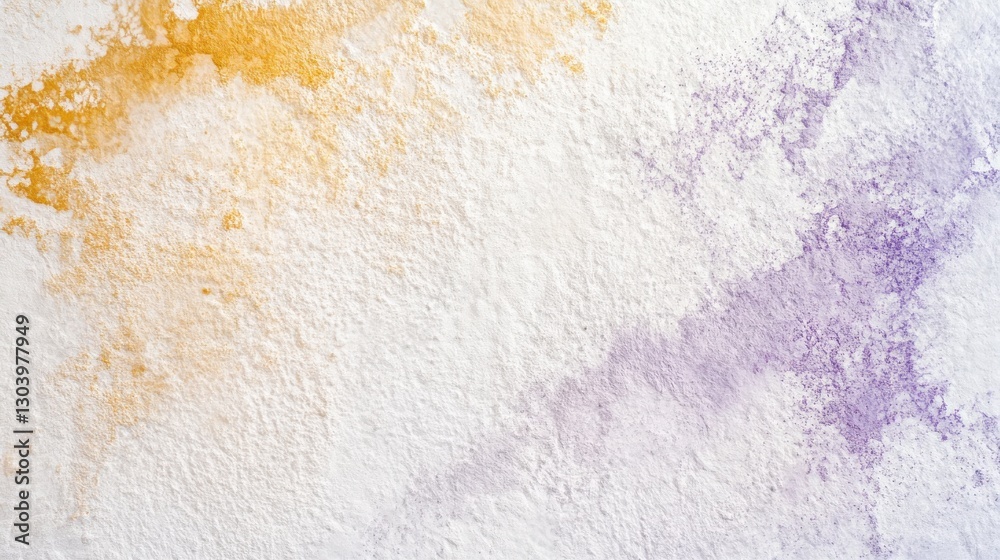 Fototapete abstract white background with subtle hints of yellow and purple pencil textures creating a minimal 