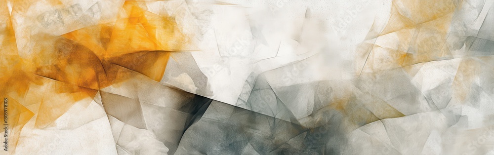 Poster Layers of muted amber pencil strokes create an abstract interplay of texture and color in a subtle artistic composition