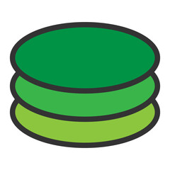 three stacked oval circles memphis