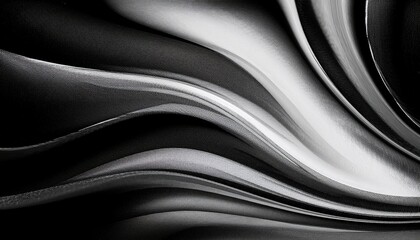 Obraz premium black and white monochrome abstract grainy gradient liquid flow texture noise overlay modern designs background edgy minimalistic nostalgic graphic use