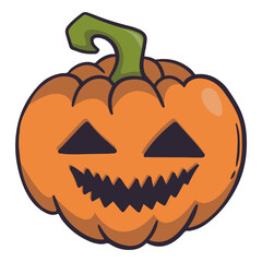 Cute Halloween Element. Vector Illustration in Cartoon Design.
