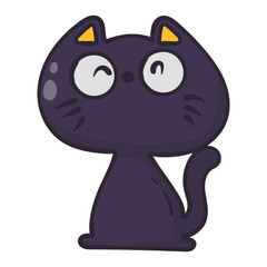 Cute Halloween Element. Vector Illustration in Cartoon Design.