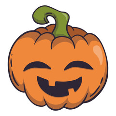 Cute Halloween Element. Vector Illustration in Cartoon Design.
