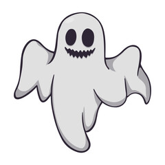 Cute Halloween Element. Vector Illustration in Cartoon Design.