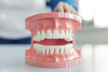 Dental hygienist using scanner to create precise dental model with technology