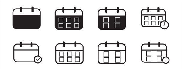 set of callender icon