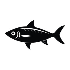 Fototapeta premium sardine icon of silhouette black shape vector illustration 33021512