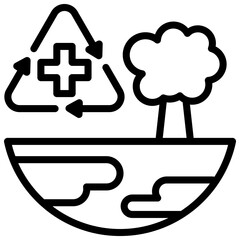 Environmental Health Outline Icon