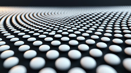 Obraz premium Mesmerizing 3D pattern, hypnotic loading dots create sense of seamless motion