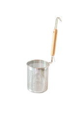 Stainless steel Strainer or colander on white background