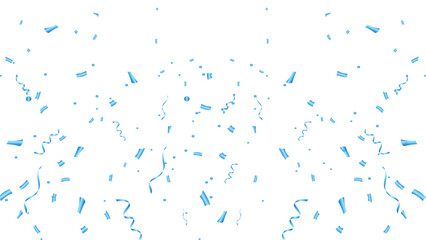 blue confetti party celebration background template
