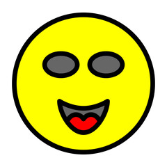 Laughter Vector Filled Icon Design