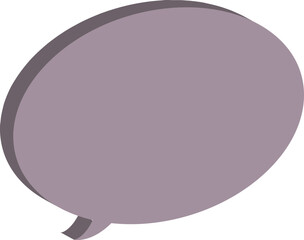 vector illustration of a speech bubble